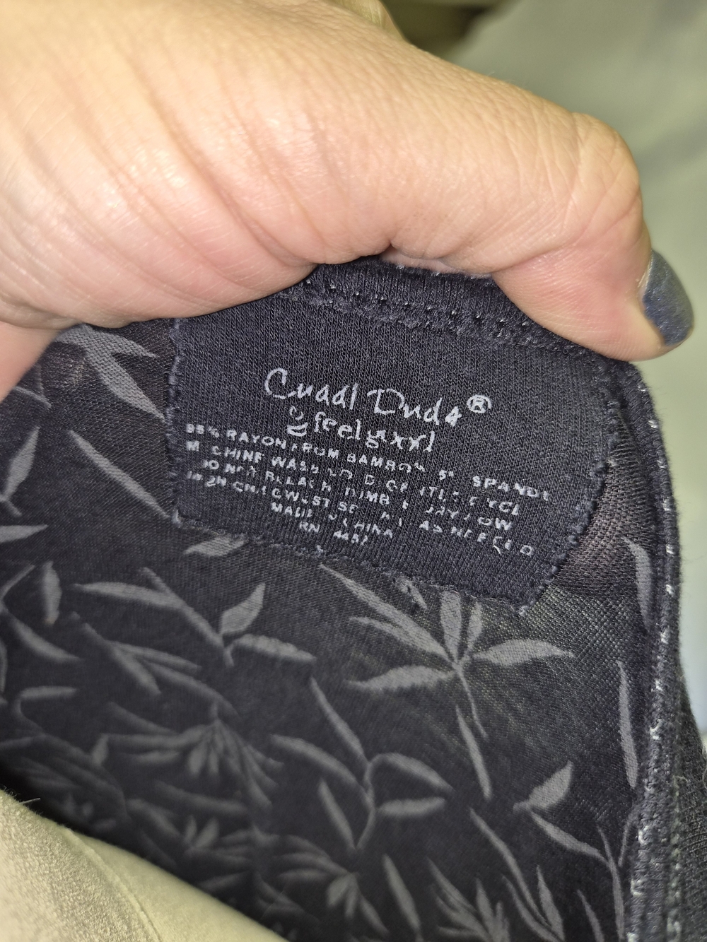 Cuddl Duds Black Long Sleeve Scoop Neck Top - Picture 5 of 7